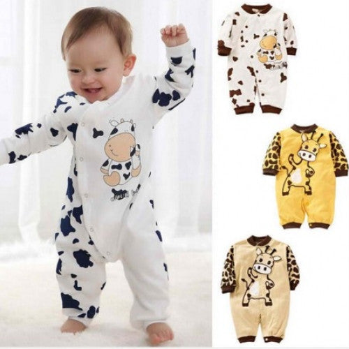 Cute Cow Newborn Girls Boys Clothes Baby Outfit