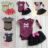 Outfit Costume Infant Baby Girl Polka Dot Headband+Romper+Tulle