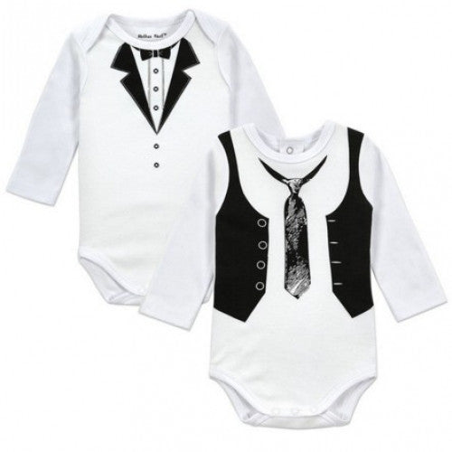 Baby Rompers Long Sleeve Body Jumpsuit Lovely Gentleman