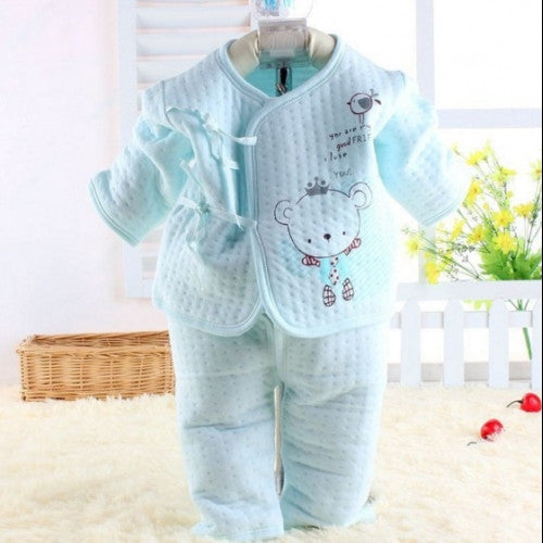 Newborn Babies Baby Thermal Underwear Suits Pure Cotton Quilted